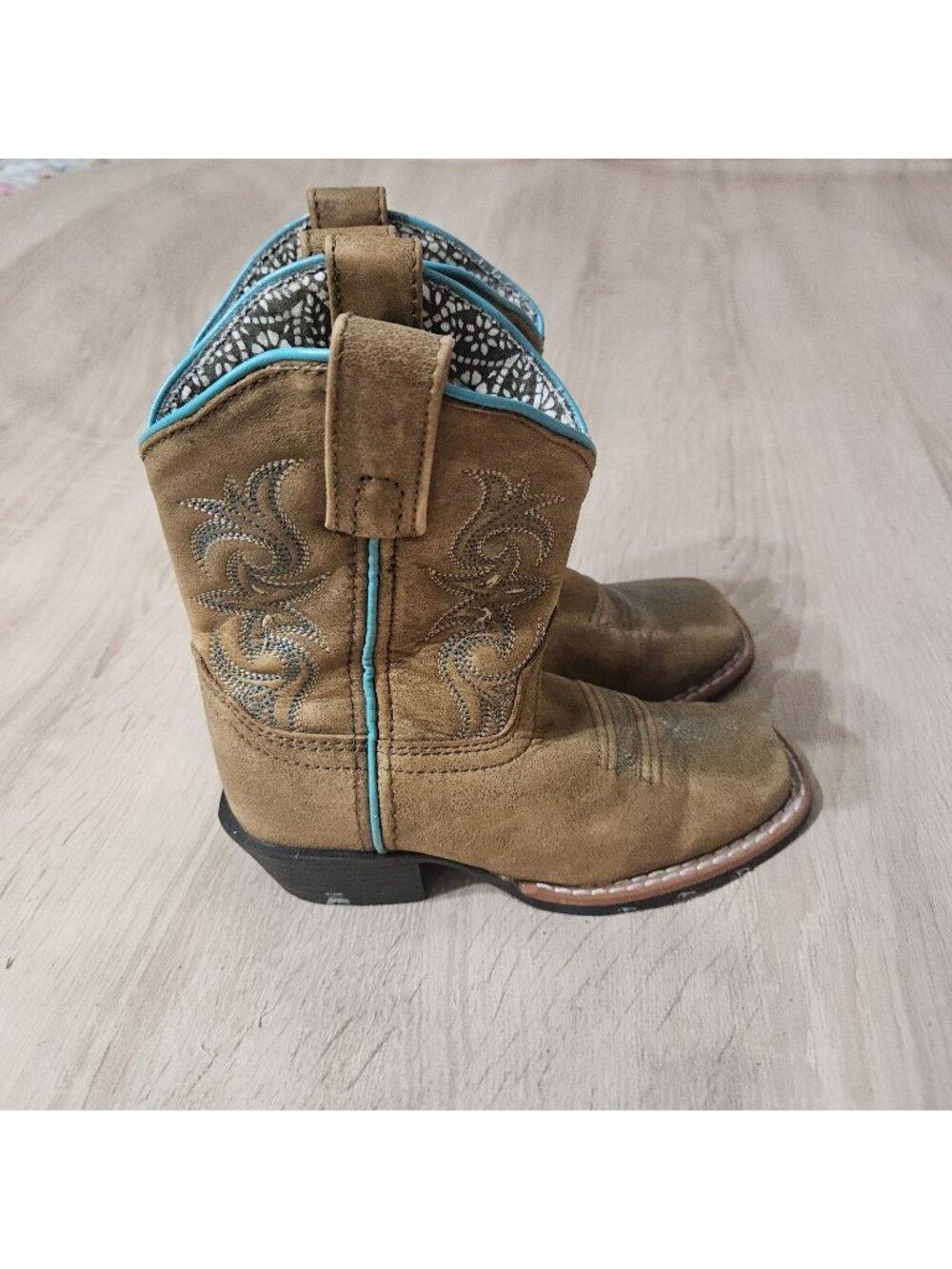 Dan Post Sadie Mae Boots Girls Kids Size 11 D Brown Leather Cowboy Western
